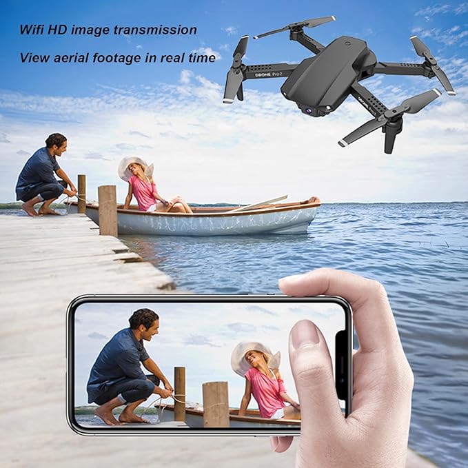 DRON E99 PRO2 DOBLE CÁMARA AJUSTABLE FPV